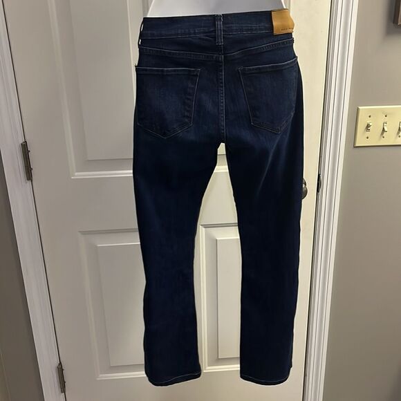 Lucky Brand Brooke Boot Dark Wash 5-Pocket Button Zip Closure Blue Jeans-8/29 - Picture 6 of 13